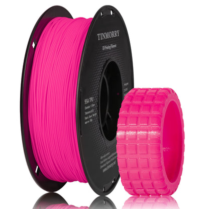 95A TPU 3D Printer Filament 1.75mm, 1 KG, Fluorescent Rose Red