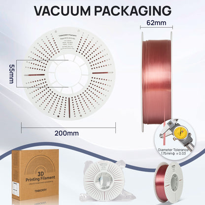 Rapid PETG-Eco 3D Printer Filament 1.75mm, 1 KG, Translucent Pink