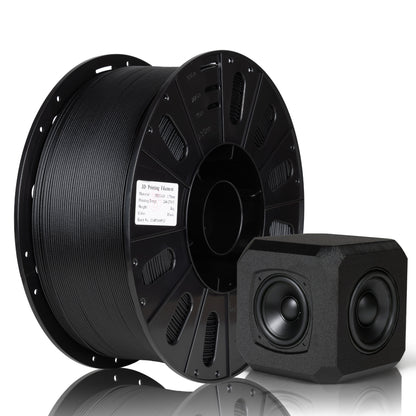 Glass Fiber PETG Filament Pack, 3 KG 1 Spool, Black