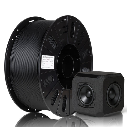 Glass Fiber PETG Filament Pack, 3 KG 1 Spool, Black