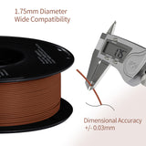 Carbon Fiber PLA Filament 1.75mm, TINMORRY PLA-CF 3D Printing Filament, Compatible with Bambu Lab FDM 3D Printer, 1 KG 1 Spool, BrickRed