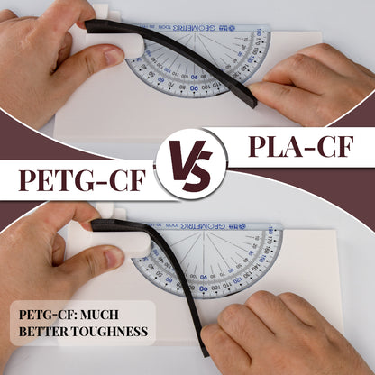 Carbon Fiber PETG 3D Printer Filament 1.75mm, 1 KG, Reddish Brown