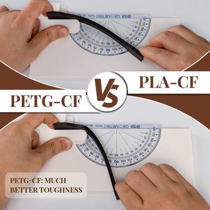 Carbon Fiber PETG 3D Printer Filament 1.75mm, 1 KG, Brick Red