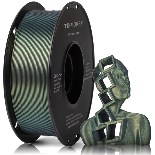 Galaxy PLA 3D Printer Filament 1.75mm, 1 KG, Galaxy Green