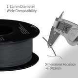 Carbon Fiber PLA Filament 1.75mm, TINMORRY PLA-CF 3D Printing Filament, Compatible with Bambu Lab FDM 3D Printer, 1 KG 1 Spool, Purple Grey