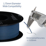 14 Rolls Carbon Fiber PLA Filament 1.75mm, TINMORRY PLA-CF 3D Printing Filament  for FDM 3D Printers, 14 KG, Carbon Blue