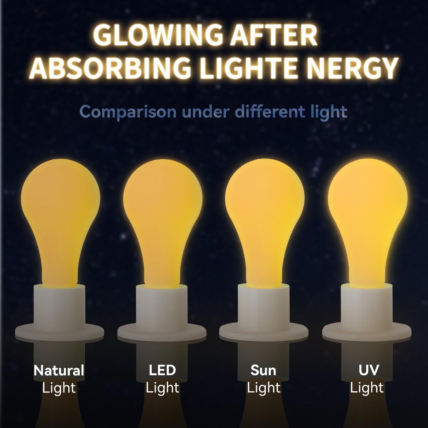 Glowing PETG 3D Printer Filament 1.75mm, 1 KG, Glow Light Orange