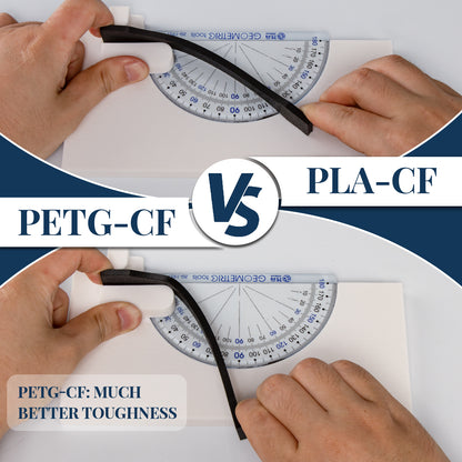 カーボンファイバー PETG フィラメント 1.75mm、TINMORRY PETG-CF 3D 印刷フィラメント、FDM 3D プリンター用、1 KG 1 スプール、カーボン ブルー