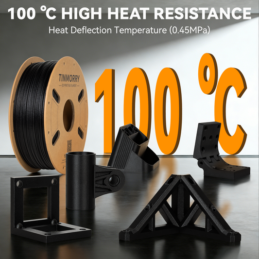 Glass Fiber ABS Filament 1.75mm, 1 KG, Black
