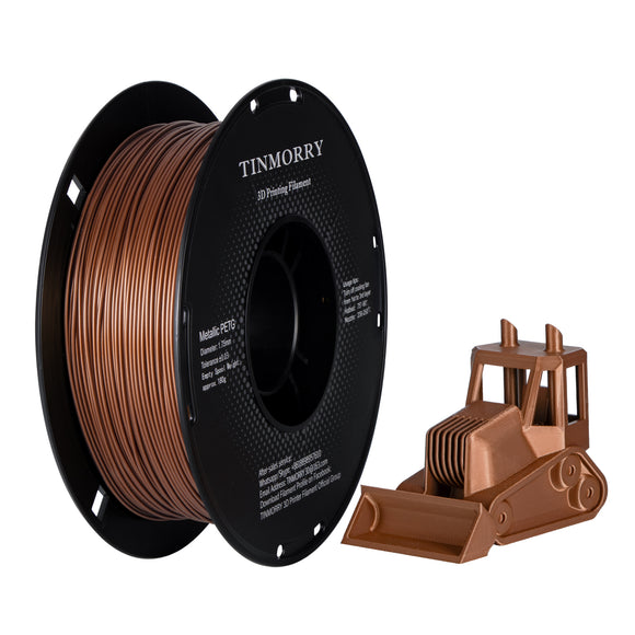 TINMORRY Metallic PLA Filament 1.75mm 1kg, 3D Printing Materials for 3D Printer, 1 Spool, Metallic Rose Gold