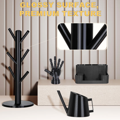 4 Rolls Value Pack & Save | PETG-ECO Filament, 1 KG 1 Spool, Black