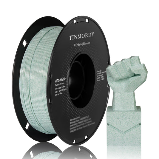 Marble PETG 3D Printer Filament 1.75mm, 1 KG, Marble Magic Green
