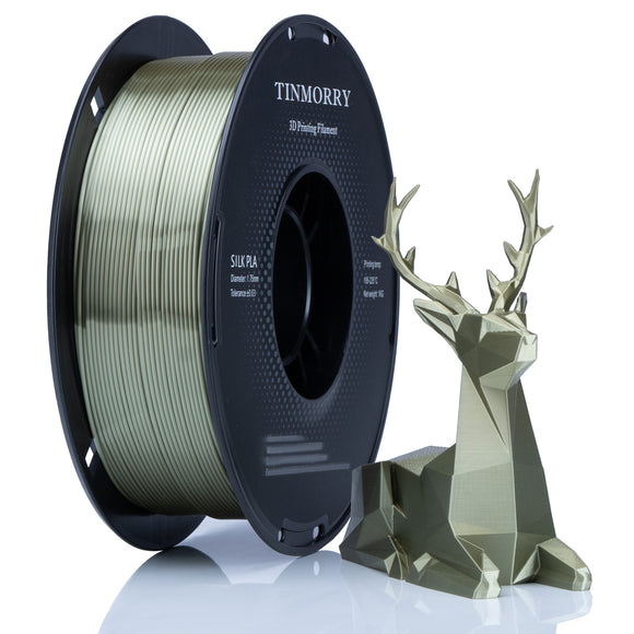 Filament 1.75 PLA, TINMORRY PLA Filament 1.75 mm, Filament-3D-Druckmaterialien, 1 KG 1 Spool, Silk Bronze