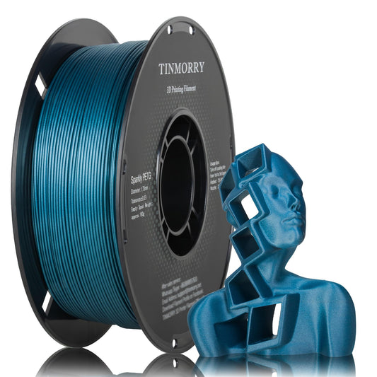 Sparkly PETG 3D Printer Filament 1.75mm, 1 KG, Sparkly Cyan