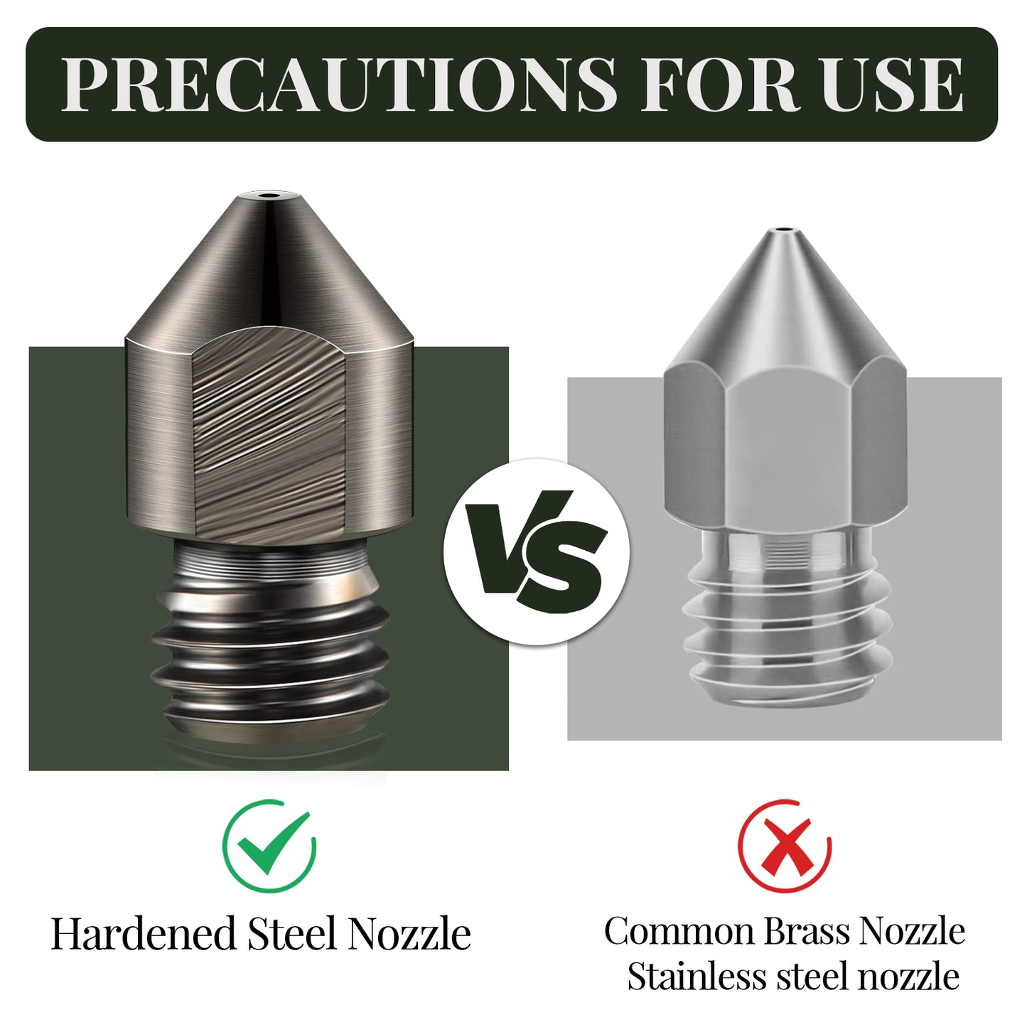 Carbon Fiber PETG 3D Printer Filament 1.75mm, 1 KG, Olive Green