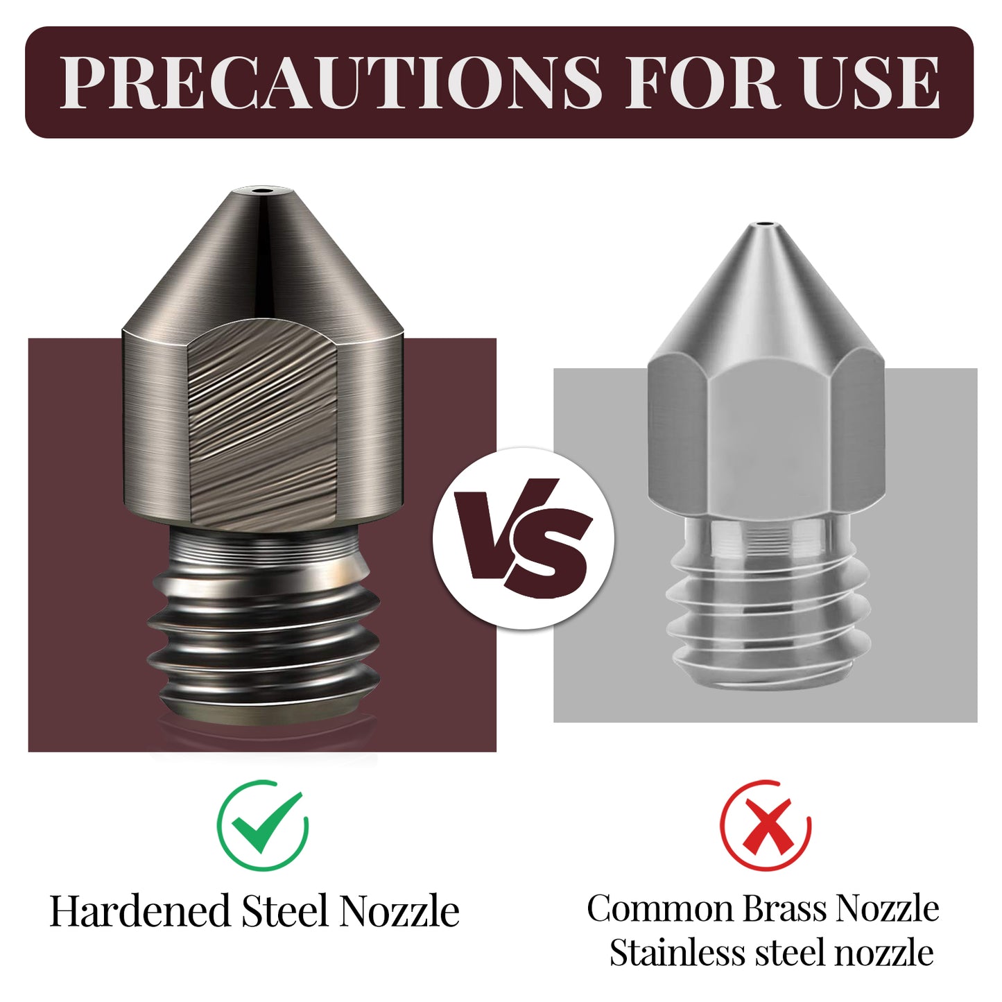 Carbon Fiber PETG 3D Printer Filament 1.75mm, 1 KG, Reddish Brown