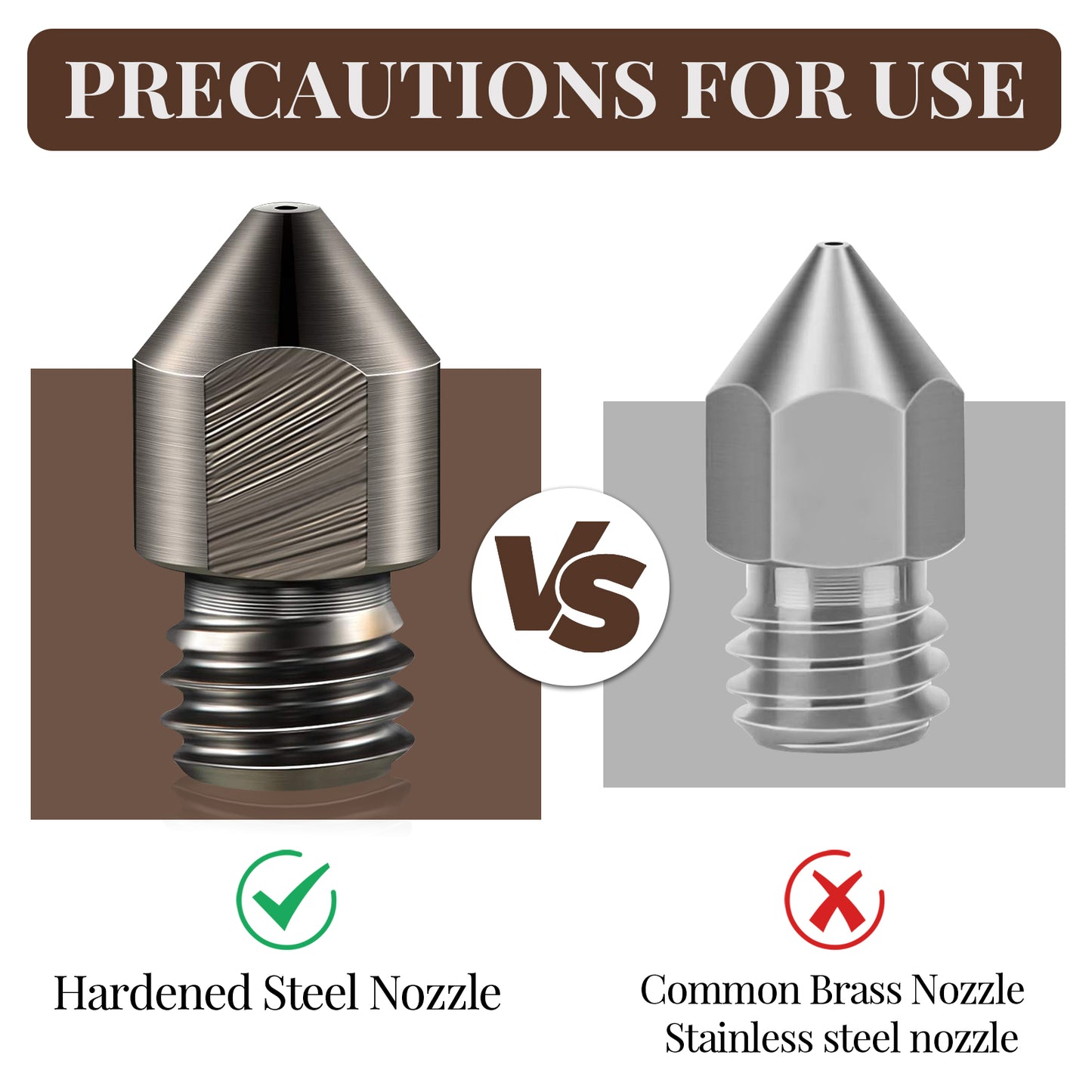 Carbon Fiber PETG 3D Printer Filament 1.75mm, 1 KG, Coffee