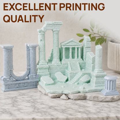 Marble PETG 3D Printer Filament 1.75mm, 1 KG, Marble Magic Green