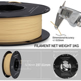 Matte PLA Filament 1.75mm 1kg, TINMORRY 3D Printer Filament 1 Spool, Matte Khaki