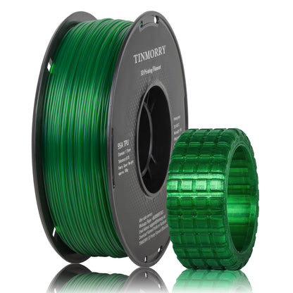 95A TPU 3D Printer Filament 1.75mm, 1 KG, Transparent Emerald Green