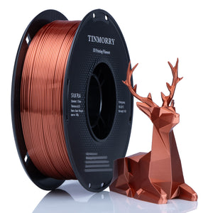 TINMORRY Silk PLA Filament 1,75 mm, glänzendes PLA 3D-Druckerfilament, 1 kg, 1 Spule, Seidenkupfer 