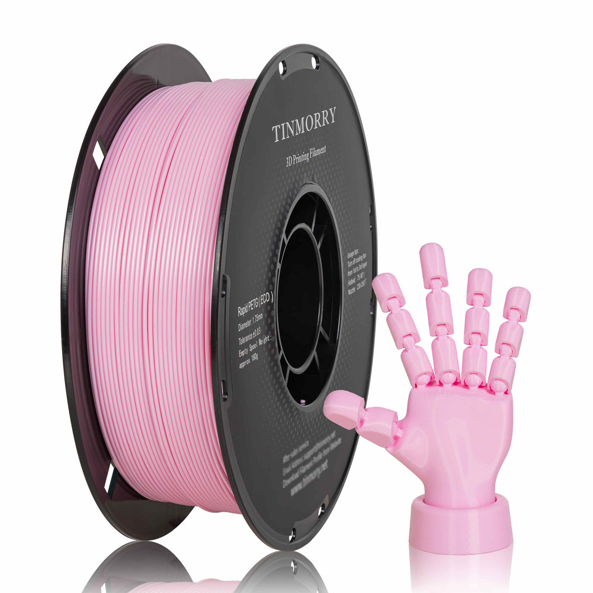 Rapid PETG-Eco 3D Printer Filament 1.75mm, 1 KG, Sakura Pink – TINMORRY ...