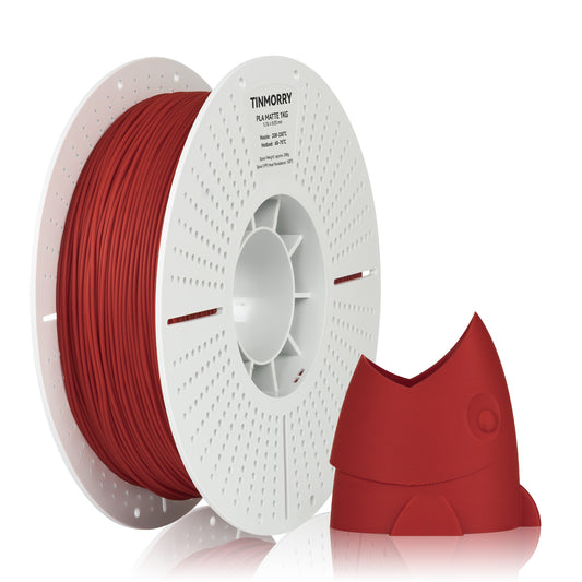 Matte PLA 3D Printer Filament 1.75mm, 1 KG, Matte Red