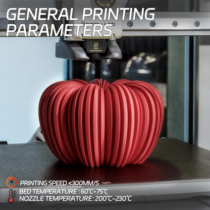 Matte PLA 3D Printer Filament 1.75mm, 1 KG, Matte Red