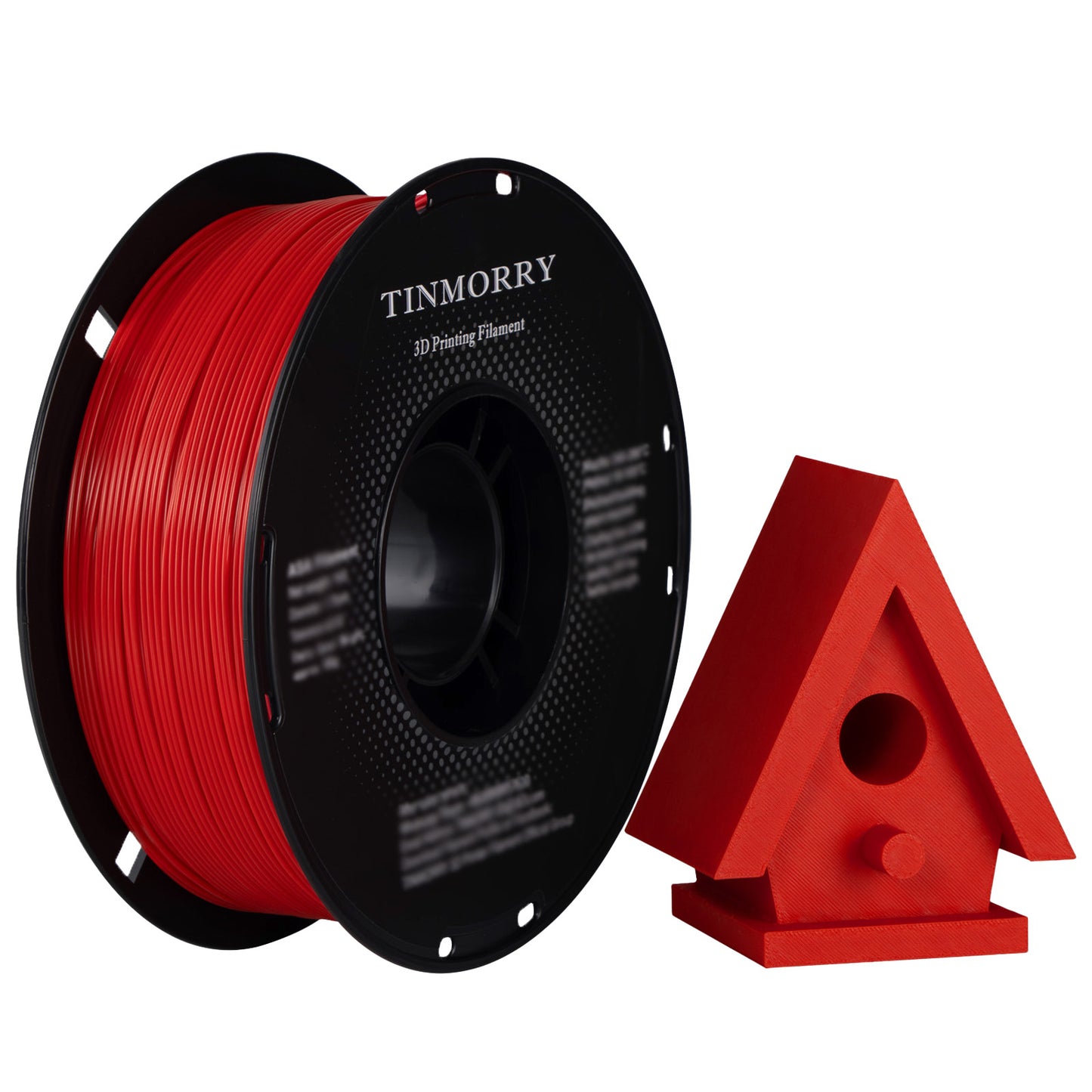 ASA 3D Printer Filament 1.75mm, 1 KG, Red