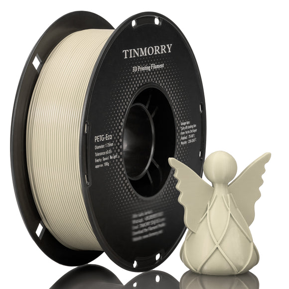 TINMORRY PETG Filament 1.75mm, Rapid PETG-Eco 3D Printing Filament, Compatible with Bambu Lab/Creality K1C / FLASHFORGE Adventurer 5M FDM 3D Printer, 1 KG 1 Spool, Meeple White