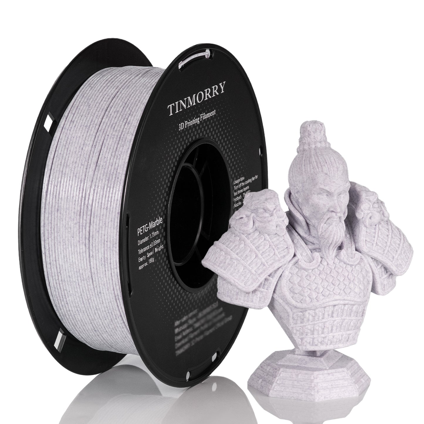 Marble PETG 3D Printer Filament 1.75mm, 1 KG, Marble Magic Purple