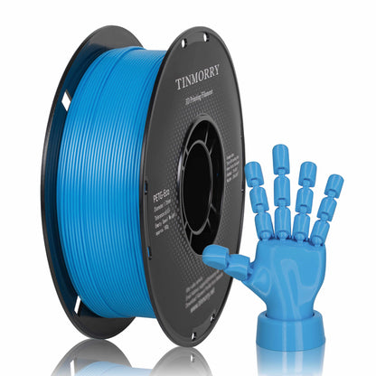 TINMORRY PETG-Filament 1,75 mm, Rapid PETG-Eco 3D-Druckfilament, kompatibel mit Bambu Lab/Creality K1C / FLASHFORGE Adventurer 5M FDM 3D-Drucker, 1 kg 1 Spule, Himmelblau 