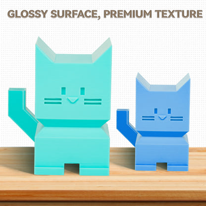 4 Rolls Value Pack & Save | PETG-ECO Filament, 1 KG 1 Spool, Bright Yellow+ Mint Green+ Sky Blue+ Orange