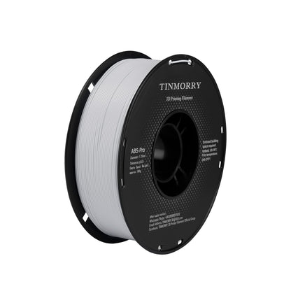 TINMORRY ABS Filament 1.75mm, ABS (Pro) 3D Drucker Filament 1KG, gute Hitzebeständigkeit, stark & haltbar, Maßgenauigkeit ±0.03mm, kühles Weiß 