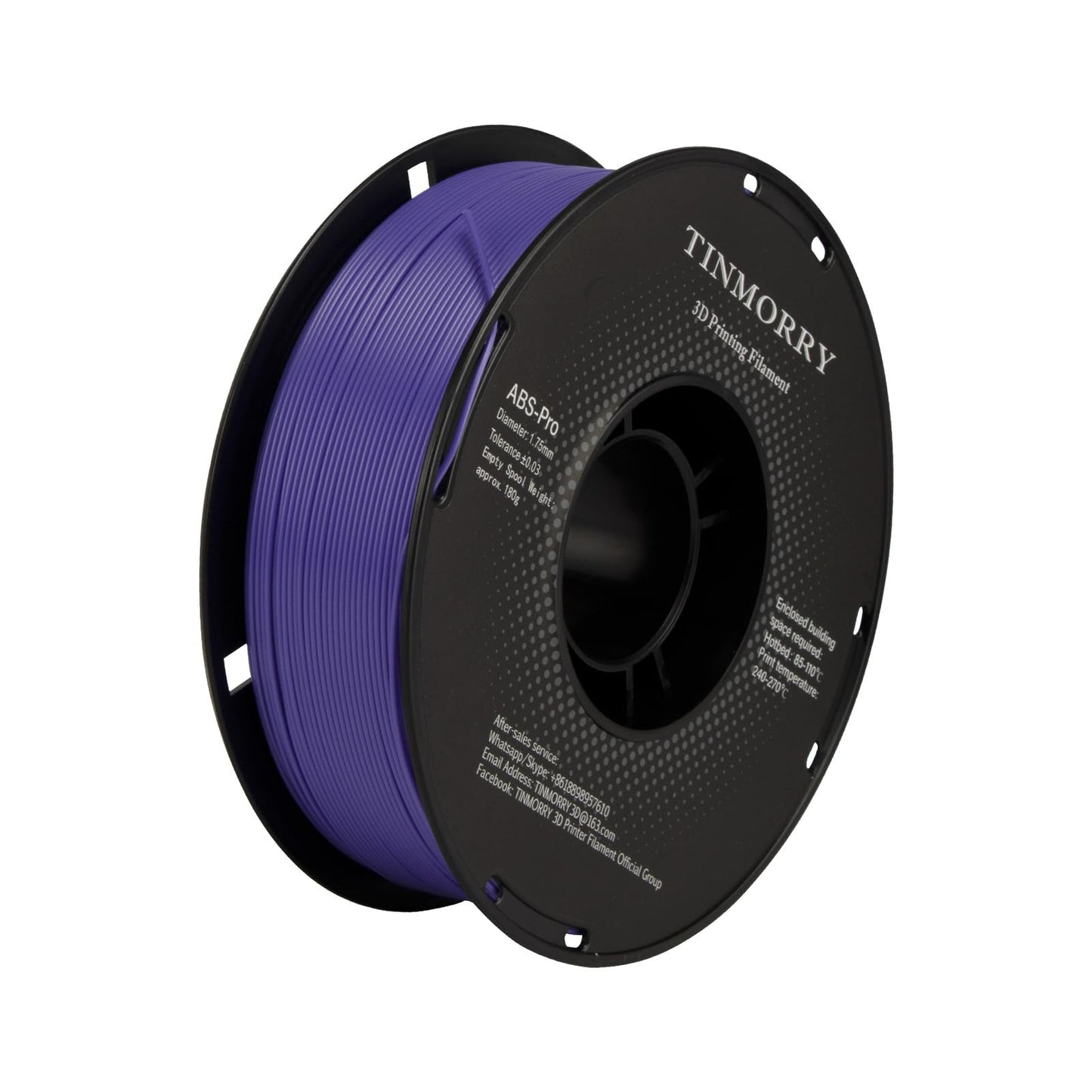 ABS-Pro 3D Printer Filament 1.75mm, 1 KG, Purple