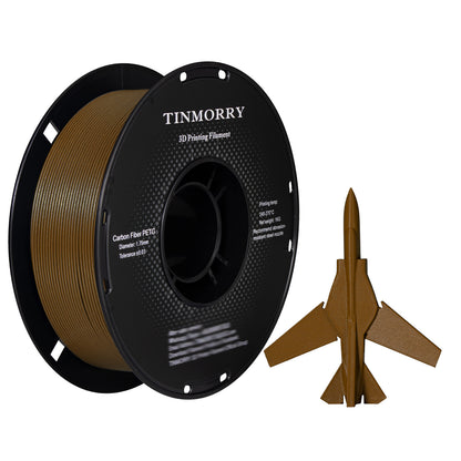Carbon Fiber PETG 3D Printer Filament 1.75mm, 1 KG, Clay Yellow