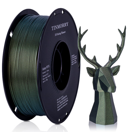 Galaxy PETG 3D Printer Filament 1.75mm, 1 KG, Galaxy Green Gold