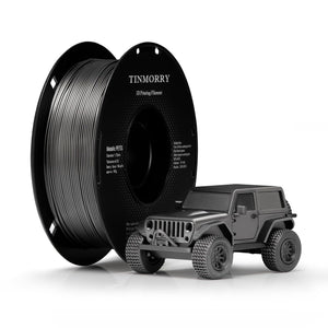 TINMORRY Metallic PETG Filament 1,75 mm, PETG 3D-Druckfilament, kompatibel mit Bambu Lab FDM 3D-Drucker, 1 kg 1 Spule, Metallic Space Grey