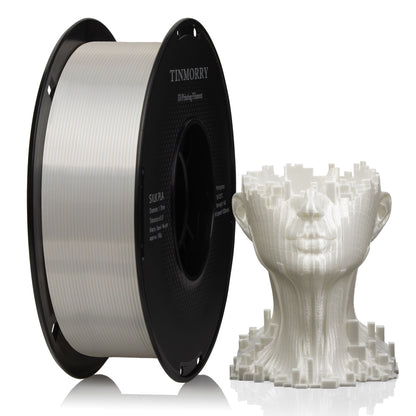 Silk PLA 3D Printer Filament 1.75mm, 1 KG, Silk White