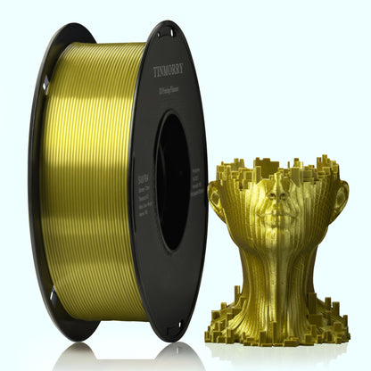 Silk PLA 3D Printer Filament 1.75mm, 1 KG, Light Gold