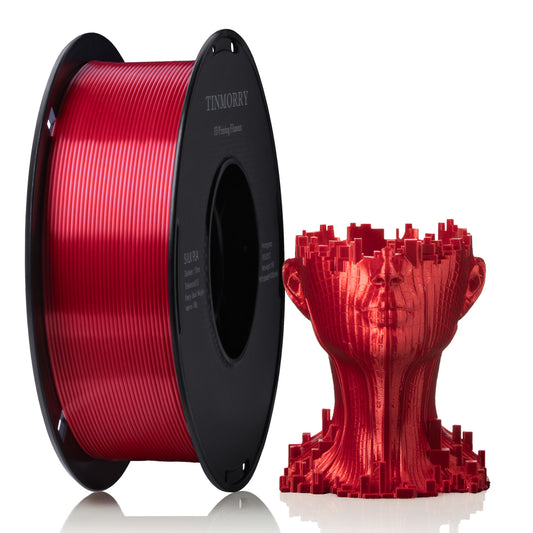 Silk PLA 3D Printer Filament 1.75mm, 1 KG, Silk Red