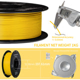 14 Rolls Glass Fiber PETG Filament 1.75mm, TINMORRY PETG-GF 3D Printing Filament  for FDM 3D Printers, 14 KG, Carter Yellow