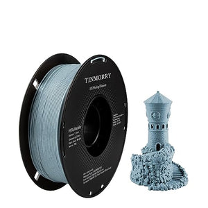 PETG Filament 1.75mm, TINMORRY Improved PETG-Eco 3D printing materials, Compatible with Bambu FDM 3D printer, 1 KG 1 spool, Marble-Light Grey