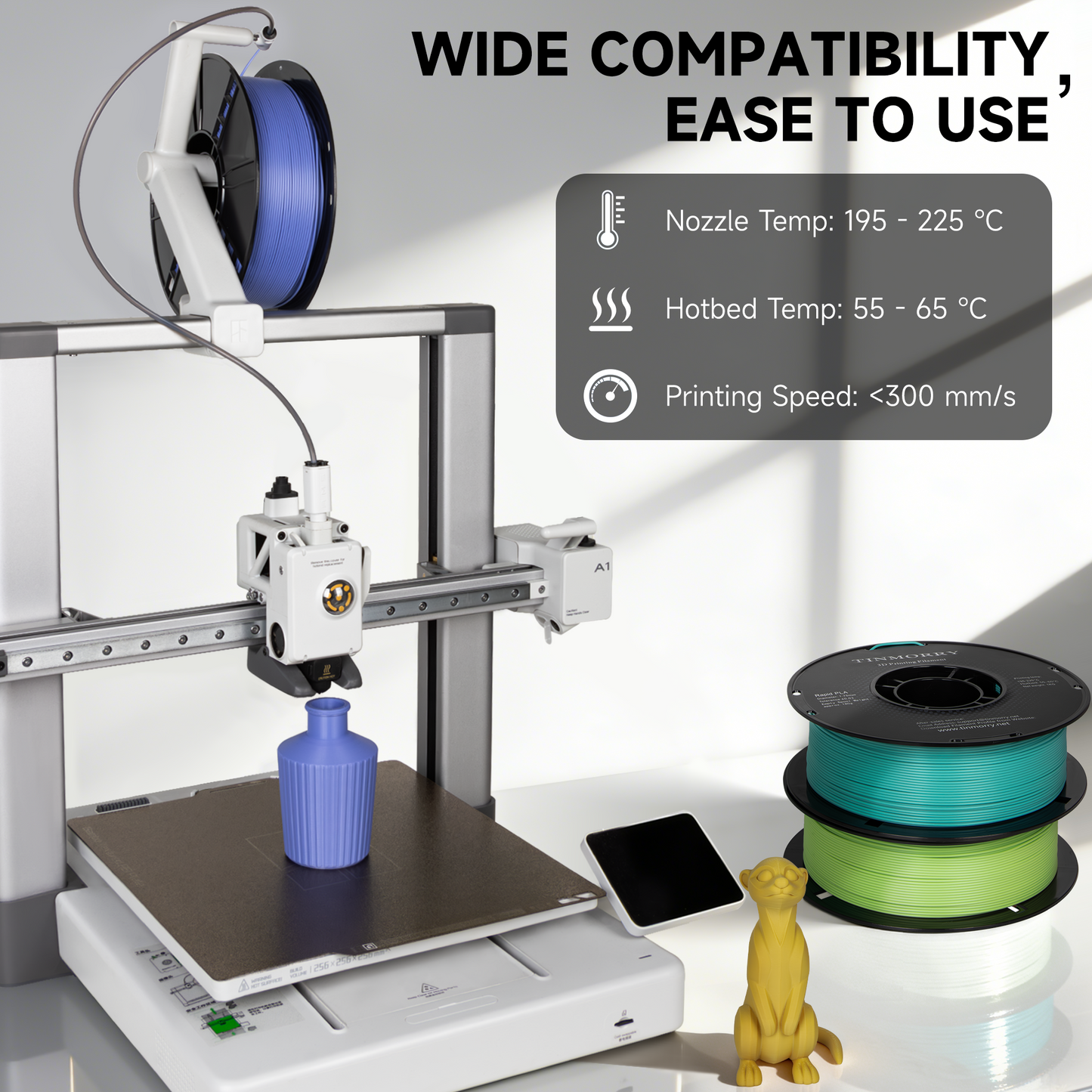 New Formula PLA  3D Printer Filament 1.75mm, 1 KG, Orange