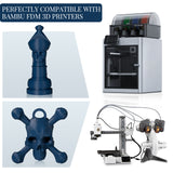 Carbon Fiber PETG Filament 1.75mm, TINMORRY PETG-CF 3D Printing Filament for FDM 3D Printers, 1 KG 1 Spool, Carbon Blue