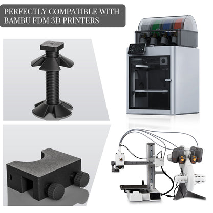 Carbon Fiber PET 3D Printer Filament 1.75mm, 1 KG, Matte Black