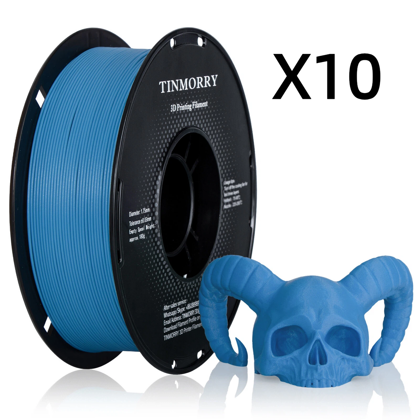 10 Rolls Glass Fiber PETG Filament, 1 KG 1 Spool