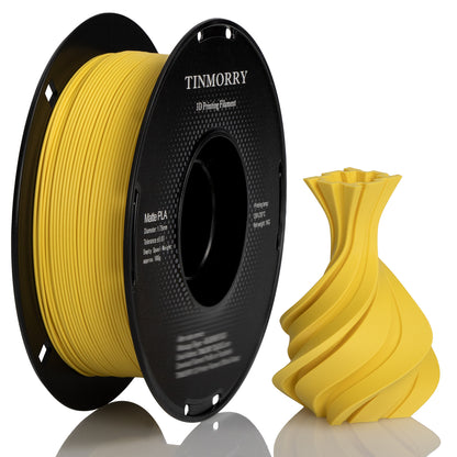 Matte PLA 3D Printer Filament 1.75mm, 1 KG, Matte Yellow