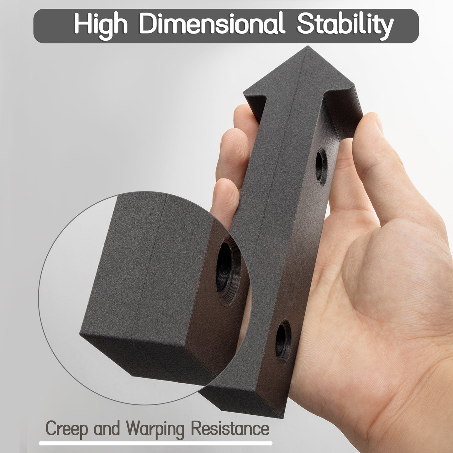 Carbon Fiber PET 3D Printer Filament 1.75mm, 1 KG, Matte Black