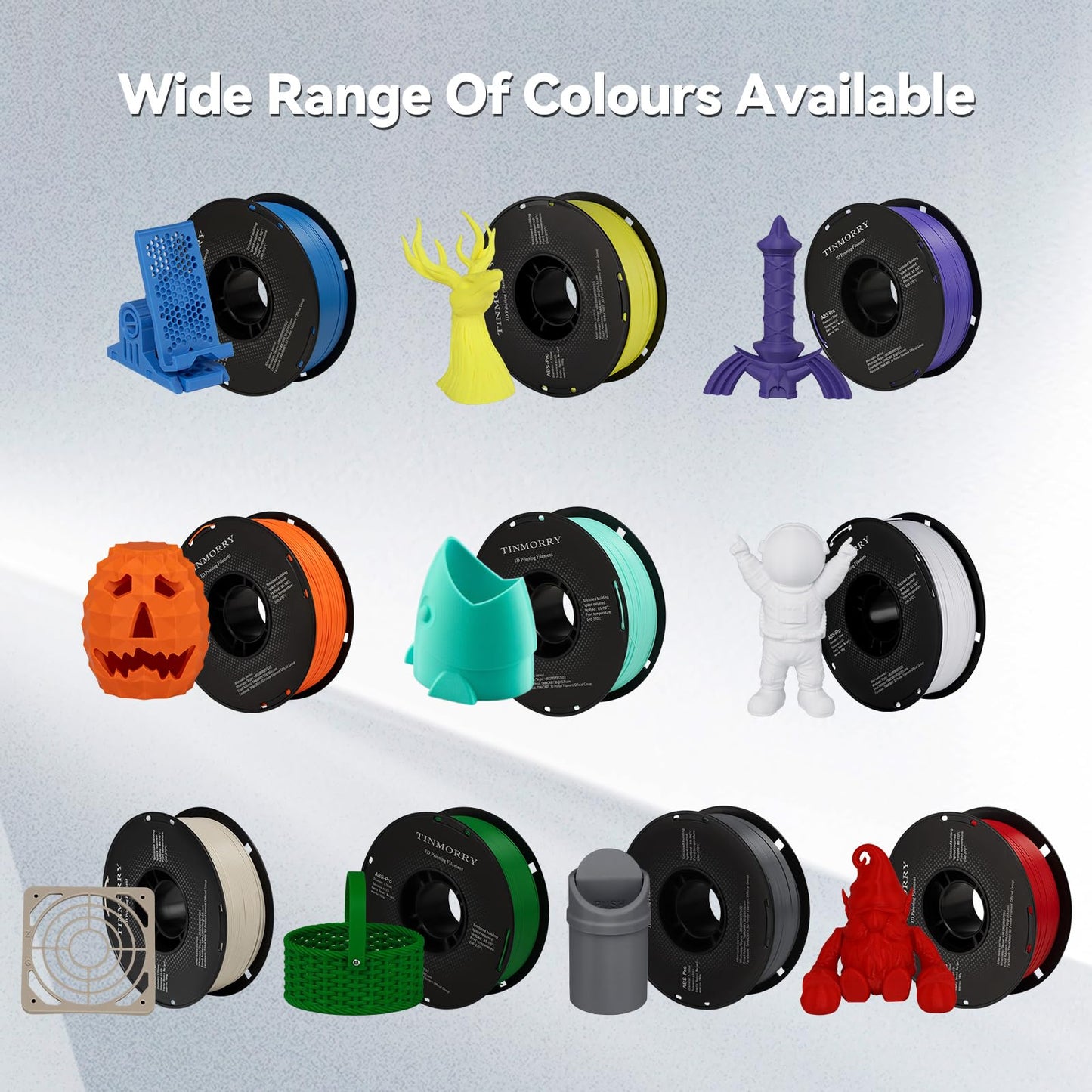 TINMORRY ABS Filament 1.75mm, ABS (Pro) 3D Drucker Filament 1KG, gute Hitzebeständigkeit, stark & haltbar, Maßgenauigkeit ±0.03mm, Blauer See